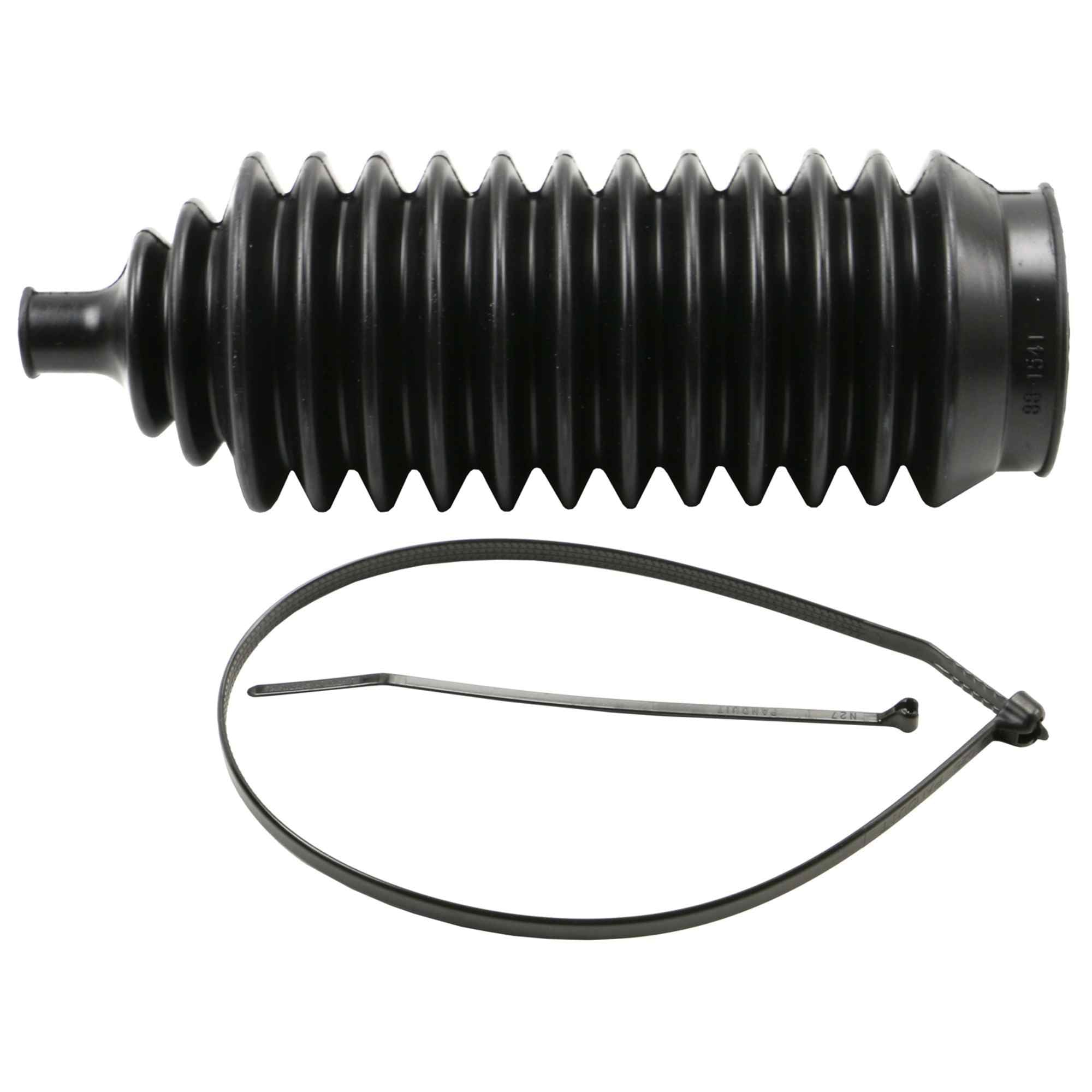 Moog Rack and Pinion Bellows:Rubber,Black