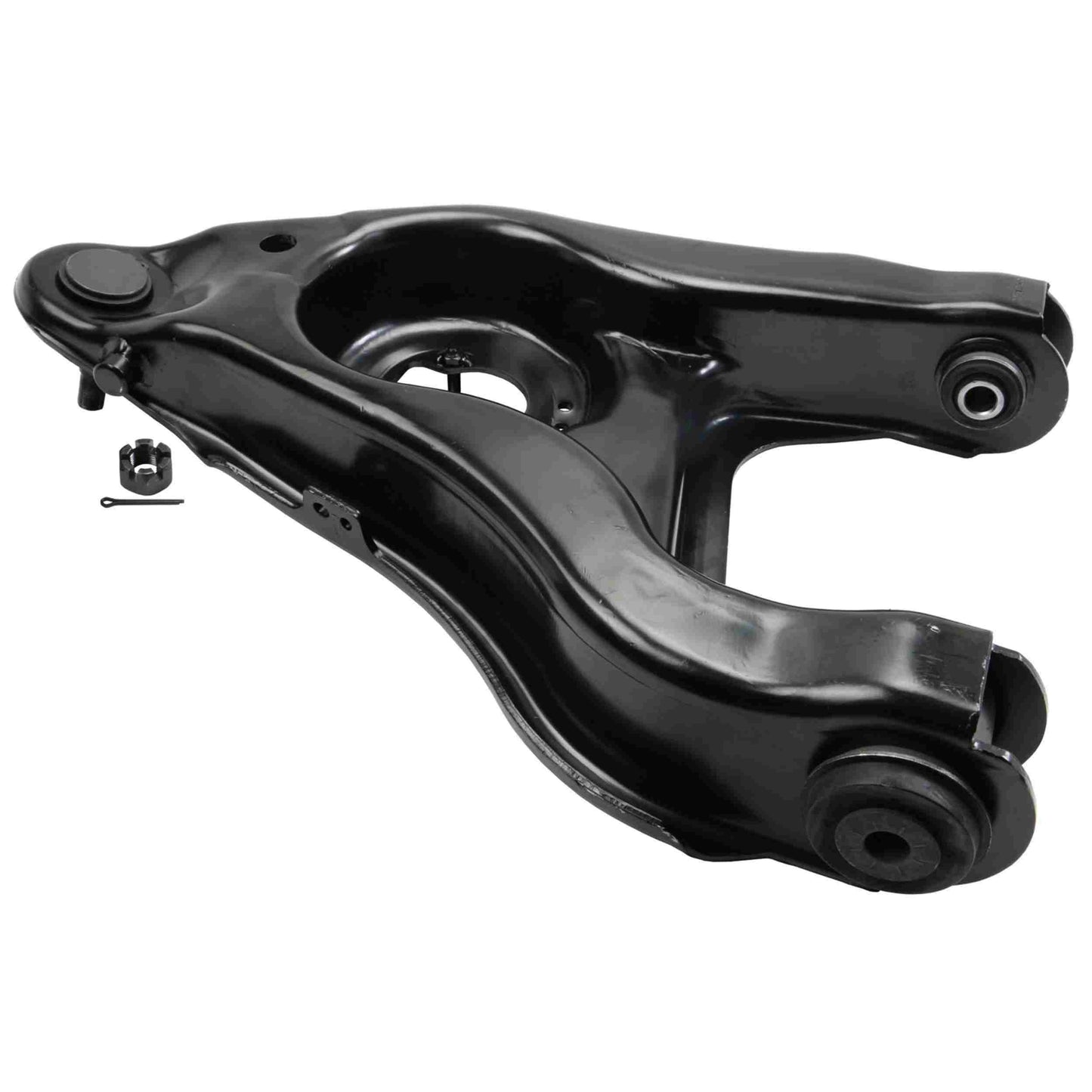 Moog Control Arm, Front Lower, Driver Side, Steel, Black, Ford, Lincoln