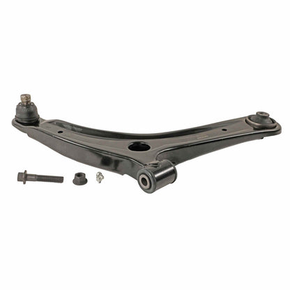 Moog Control Arm and Ball Joint Assembly:Steel, Black, Dodge, Jeep