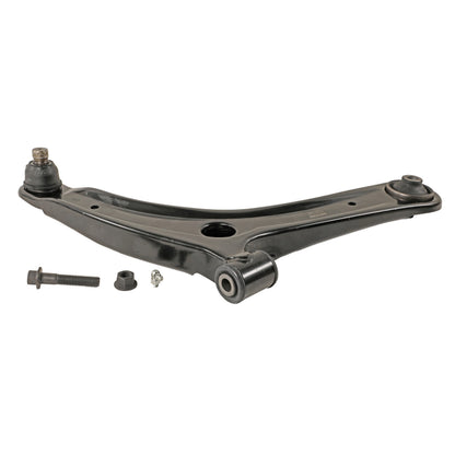 Moog Control Arm and Ball Joint Assembly:Steel, Black, Dodge, Jeep