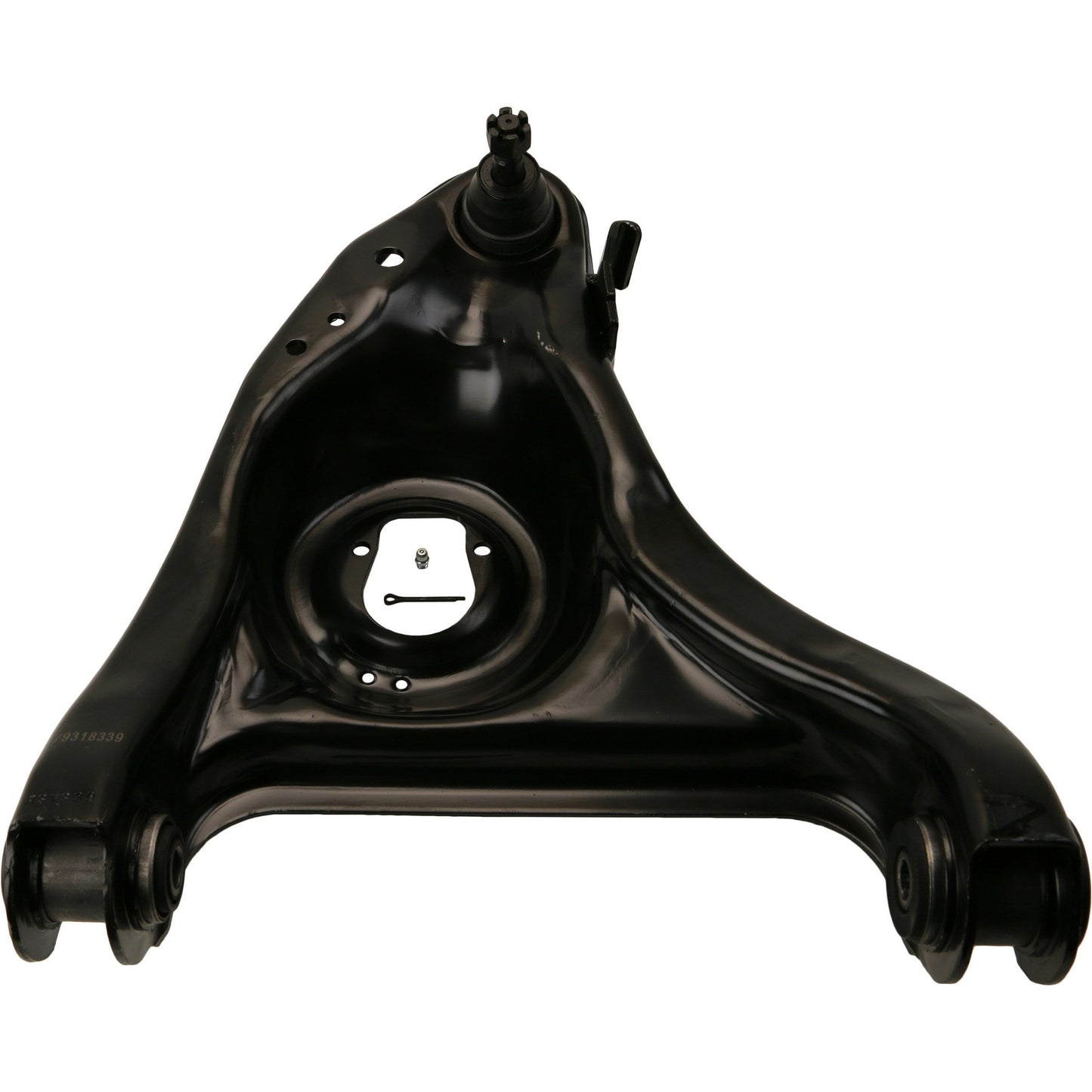Moog Control Arm and Ball Joint Assembly:R-Series,Steel,Black