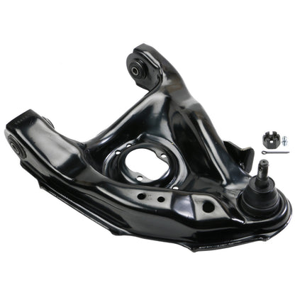 Moog Control Arm and Ball Joint Assembly:Driver Side Front Lower,Black