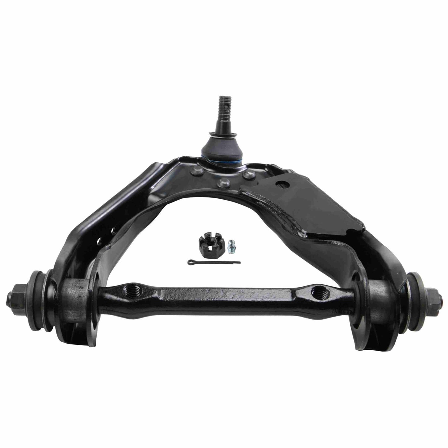 Moog Control Arm and Ball Joint Assembly:Driver Side,Steel,Black,Dodge