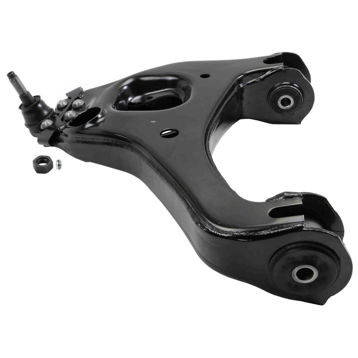Moog Control Arm and Ball Joint Assembly:Front Lower,Steel, Black, Chevy
