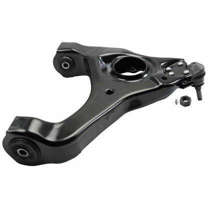 Moog Control Arm and Ball Joint Assembly:Front Lower,Steel, Black, Chevy