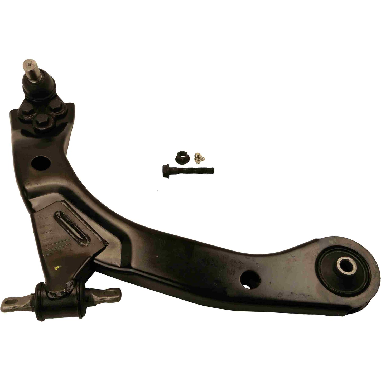 Moog Control Arm and Ball Joint Assembly:R-Series,Steel,Black
