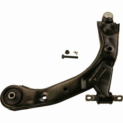 Moog Control Arm and Ball Joint Assembly:R-Series,Steel,Black