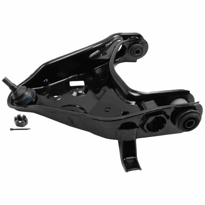 Moog Control Arm and Ball Joint Assembly:Driver Side Front Lower,Black