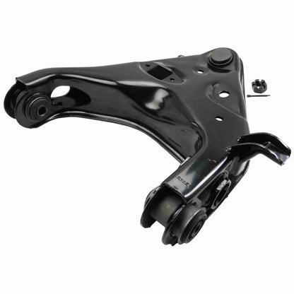 Moog Control Arm and Ball Joint Assembly:Driver Side Front Lower,Black