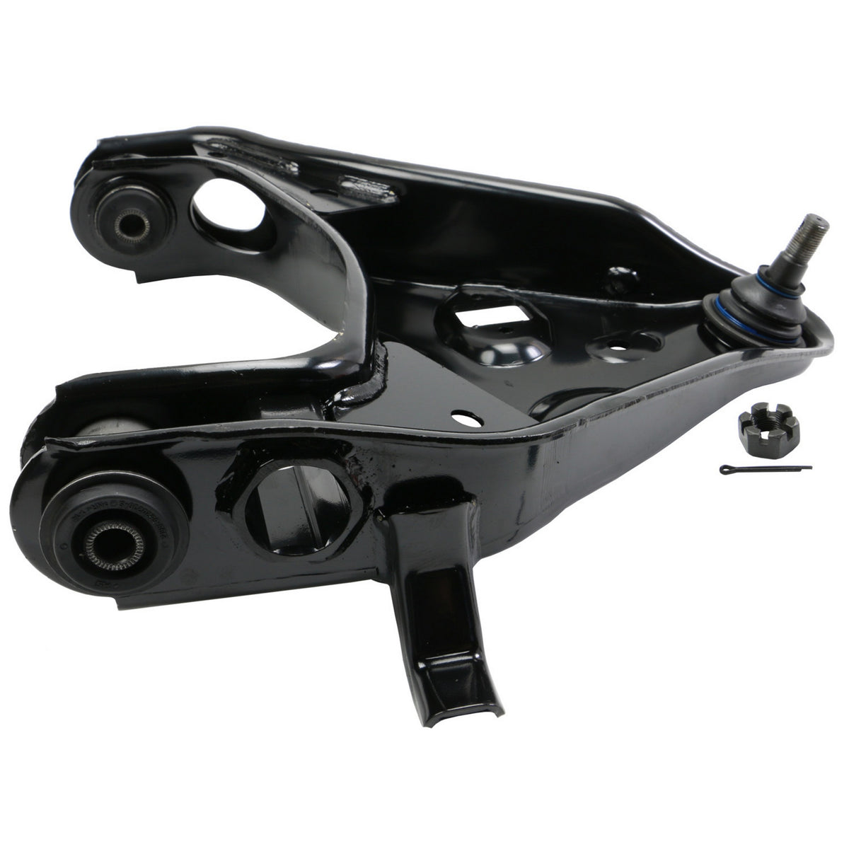Moog Control Arm, R-Series, Passenger Side Front Lower, Steel, Black, Ford,
