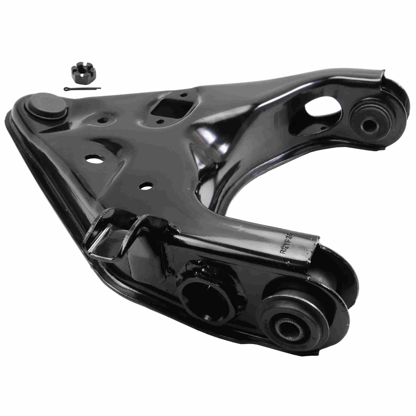 Moog Control Arm, R-Series, Passenger Side Front Lower, Steel, Black, Ford,