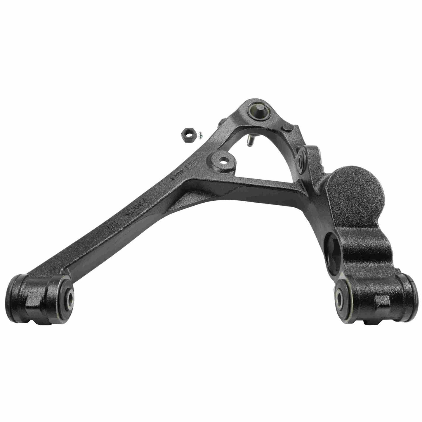 Moog Control Arm and Ball Joint Assembly:Front Lower,Steel,Black