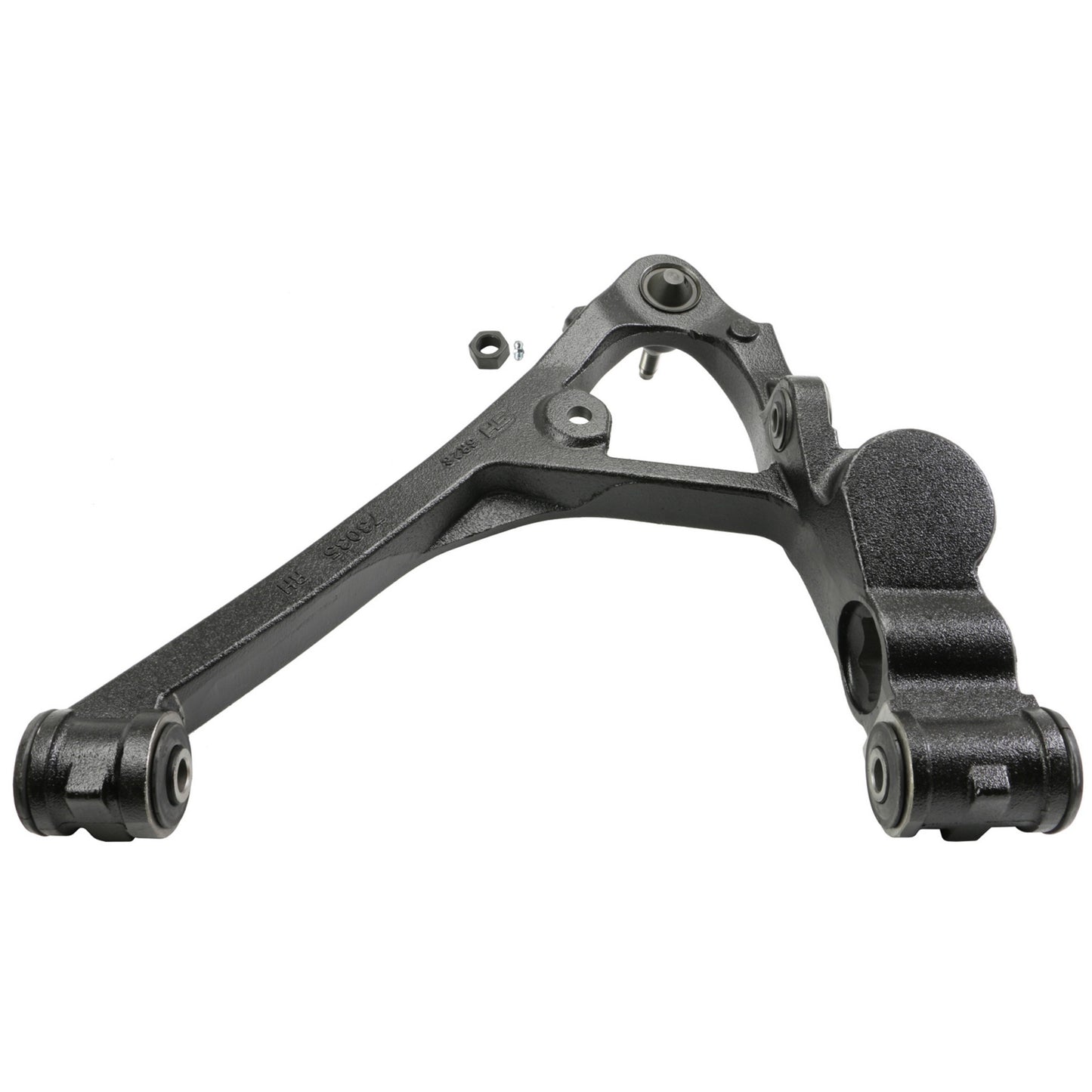 Moog Control Arm and Ball Joint Assembly:Front Lower,Steel,Black