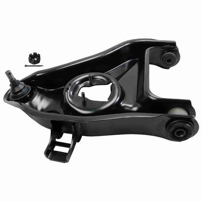 Moog Control Arm and Ball Joint Assembly:Front Lower,Steel,Black,Ford,Mazda