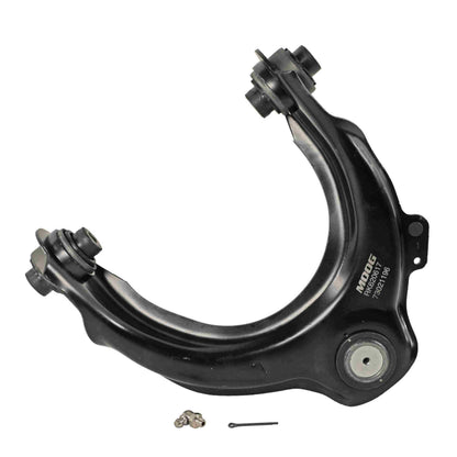 Moog Control Arm and Ball Joint Assembly:Driver Side, Steel, Black