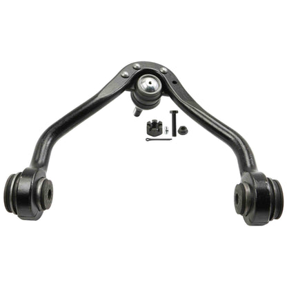 Moog Control Arm and Ball Joint Assembly:Driver Side, Steel, Black