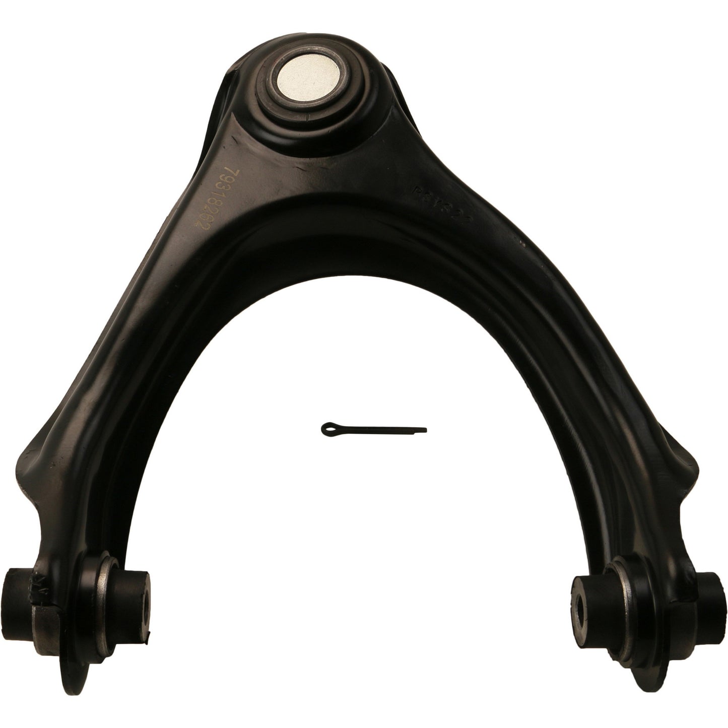 Moog Control Arm, Front Upper, Passenger Side, Steel, Black
