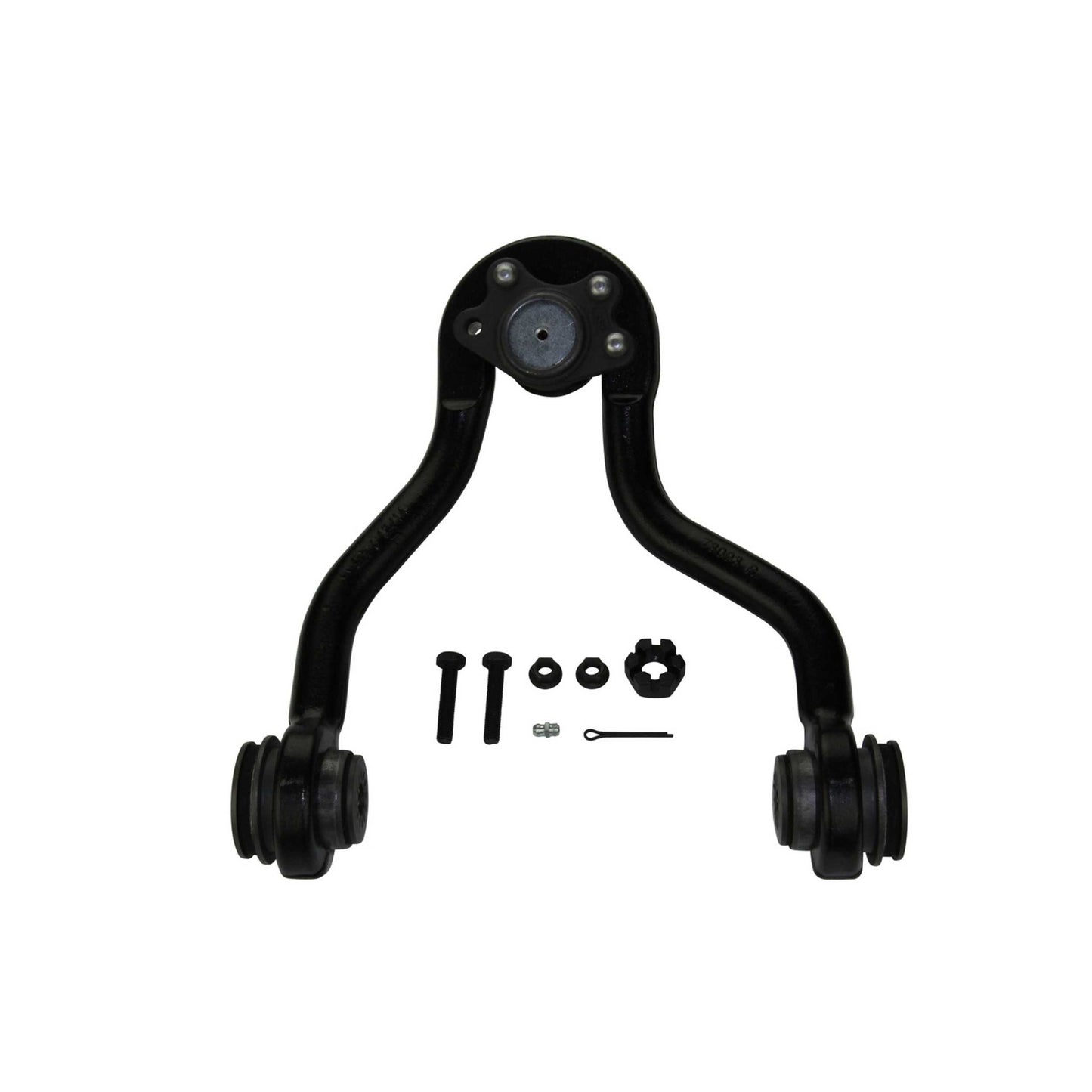 Moog Control Arm and Ball Joint Assembly:Front Upper,Steel,Black,Chevy,GMC