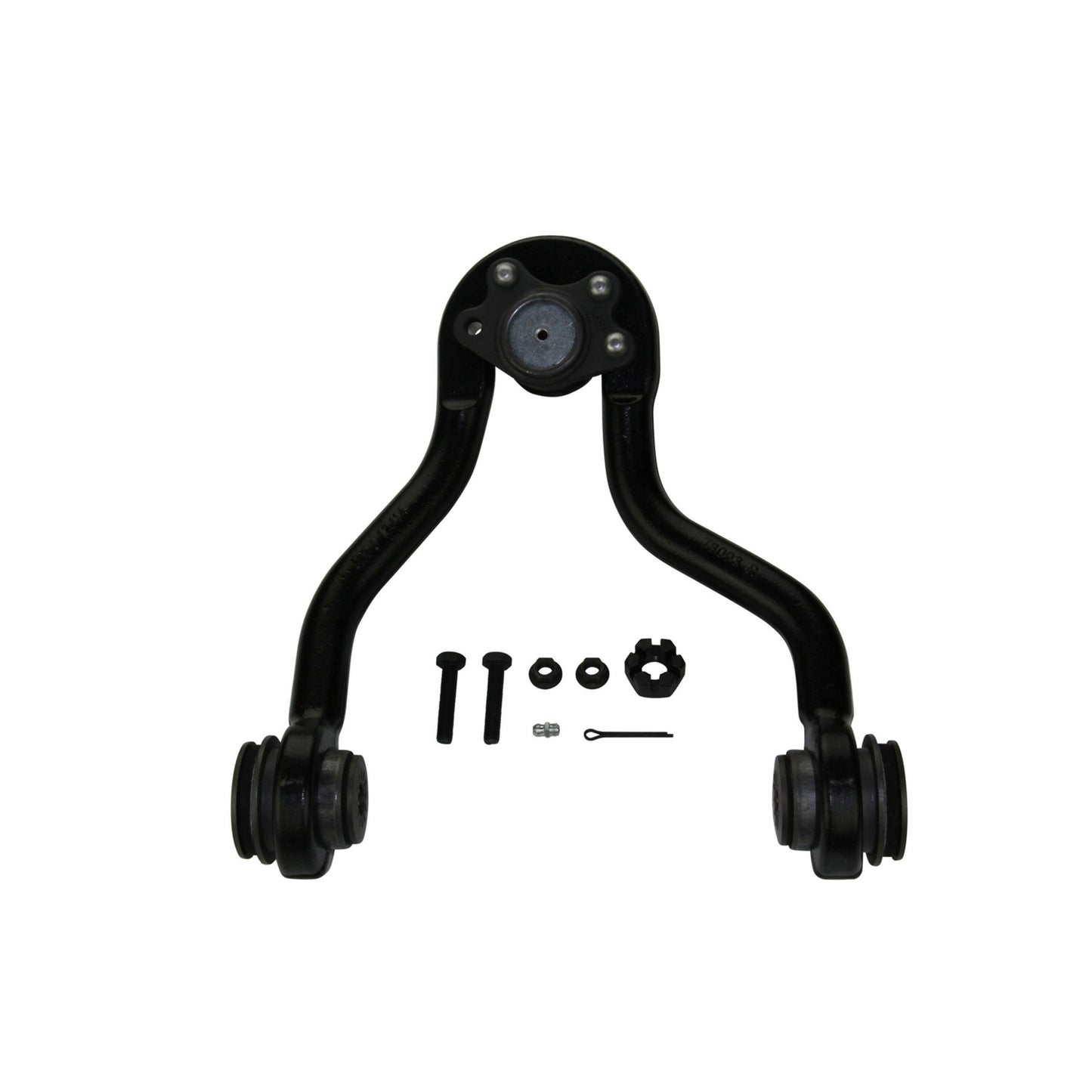 Moog Control Arm and Ball Joint Assembly:Front Upper,Steel,Black,Chevy,GMC