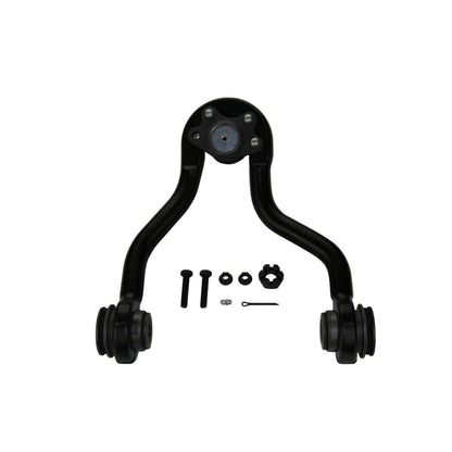 Moog Control Arm and Ball Joint Assembly:Front Upper,Steel,Black,Chevy,GMC
