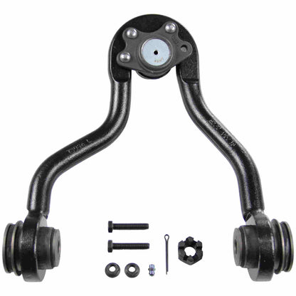 Moog Control Arm and Ball Joint Assembly:Front Upper,Steel,Black,Chevy,GMC