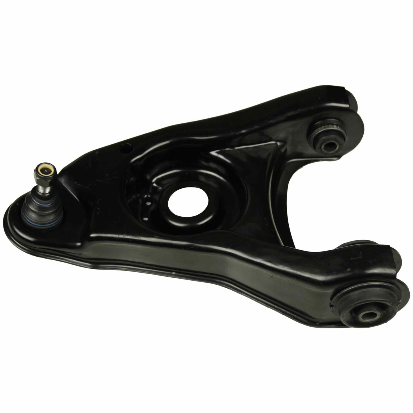 Moog Control Arm and Ball Joint Assembly:Driver Side,Steel,Black