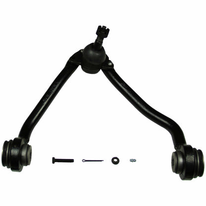 Moog Control Arm and Ball Joint Assembly:Driver Side,Steel,Black,Chevy,GMC
