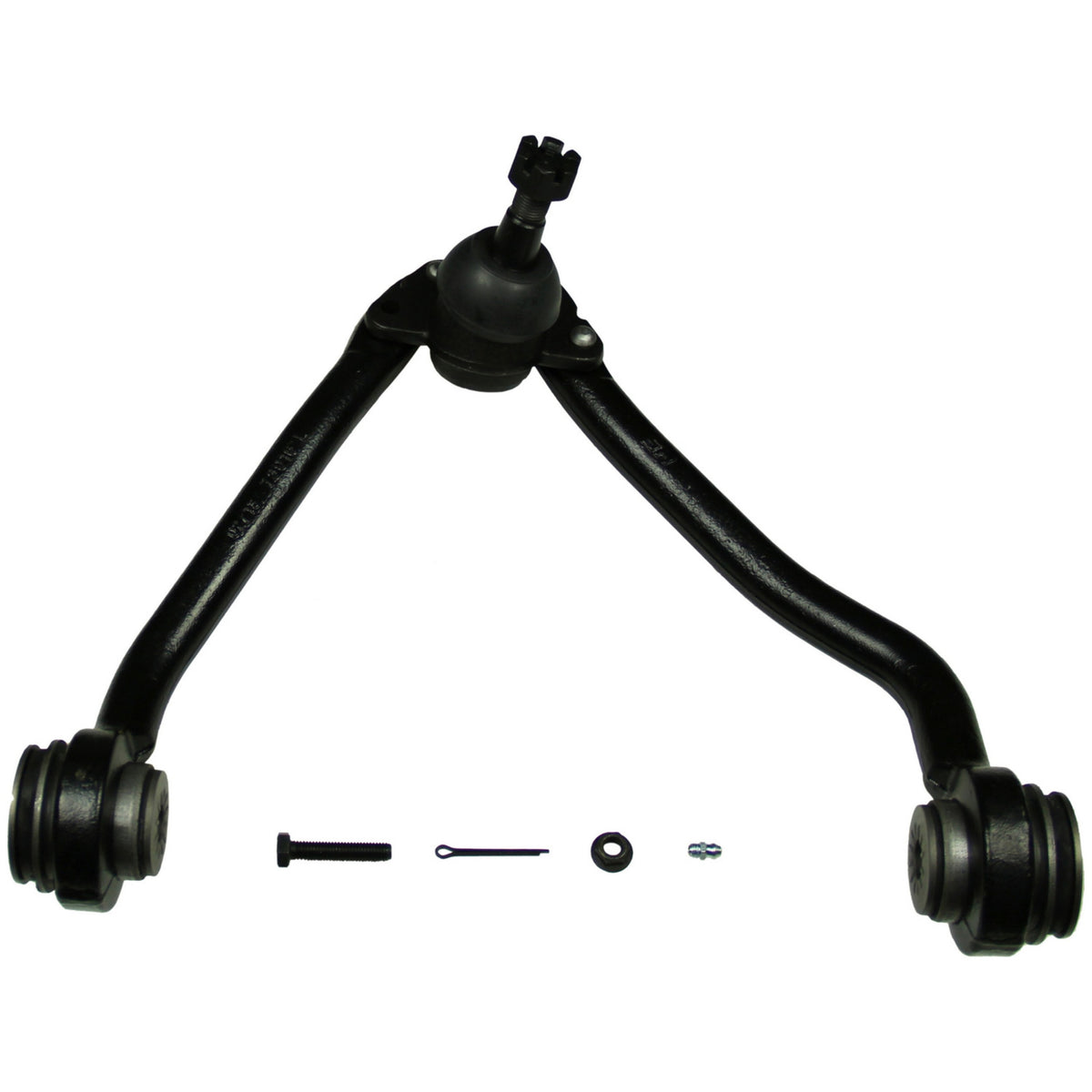 Moog Control Arm and Ball Joint Assembly:Driver Side,Steel,Black,Chevy,GMC