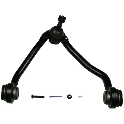 Moog Control Arm and Ball Joint Assembly:Driver Side,Steel,Black,Chevy,GMC