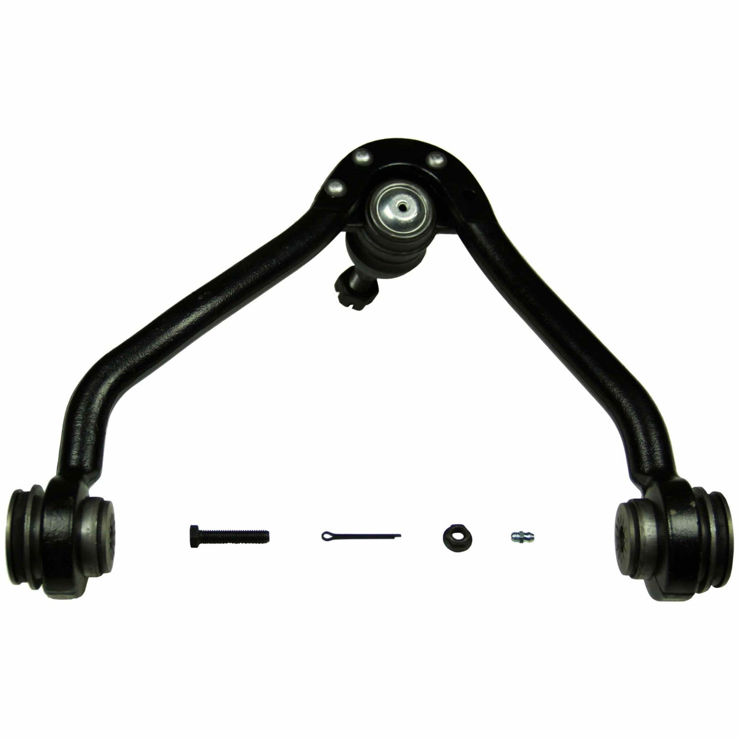 Moog Control Arm and Ball Joint Assembly:Driver Side,Steel,Black,Chevy,GMC