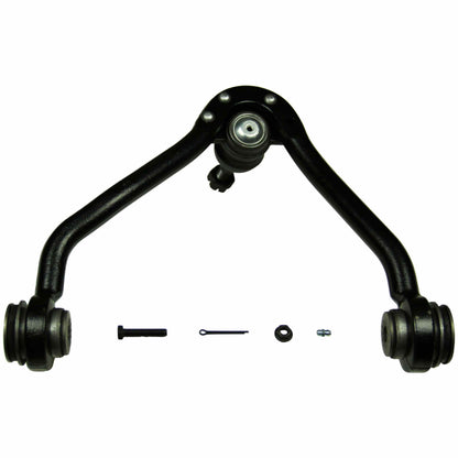 Moog Control Arm and Ball Joint Assembly:Driver Side,Steel,Black,Chevy,GMC