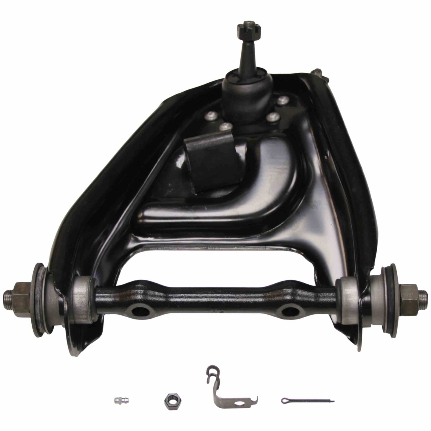 Moog Control Arm and Ball Joint Assembly:Front Upper,Passenger Side,Steel