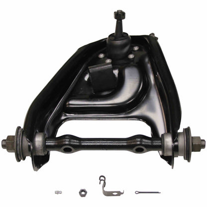 Moog Control Arm and Ball Joint Assembly:Front Upper,Passenger Side,Steel