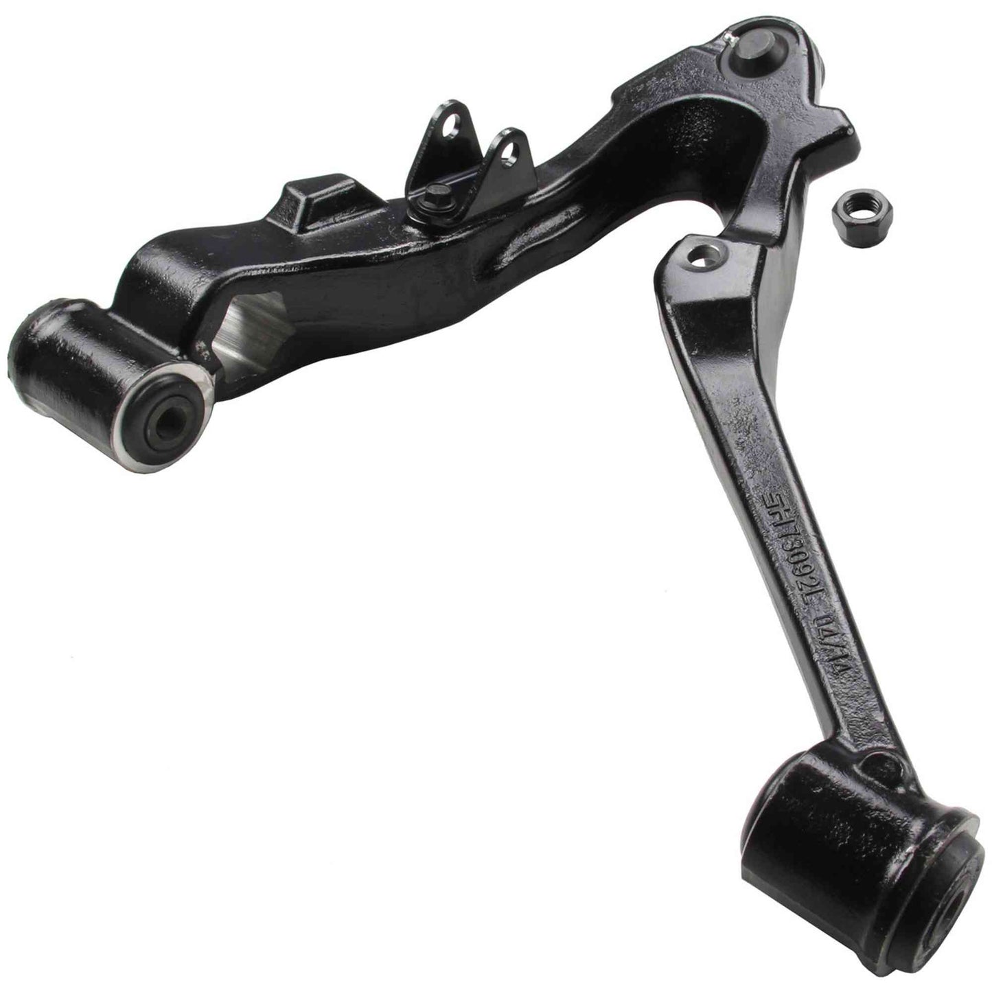 Moog Front Control Arm, Rubber Bushing, Black Painted, Cadillac, Chevy