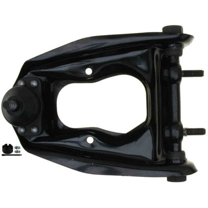 Moog Control Arm and Ball Joint Assembly:R-Series,Front Upper,Steel,Black