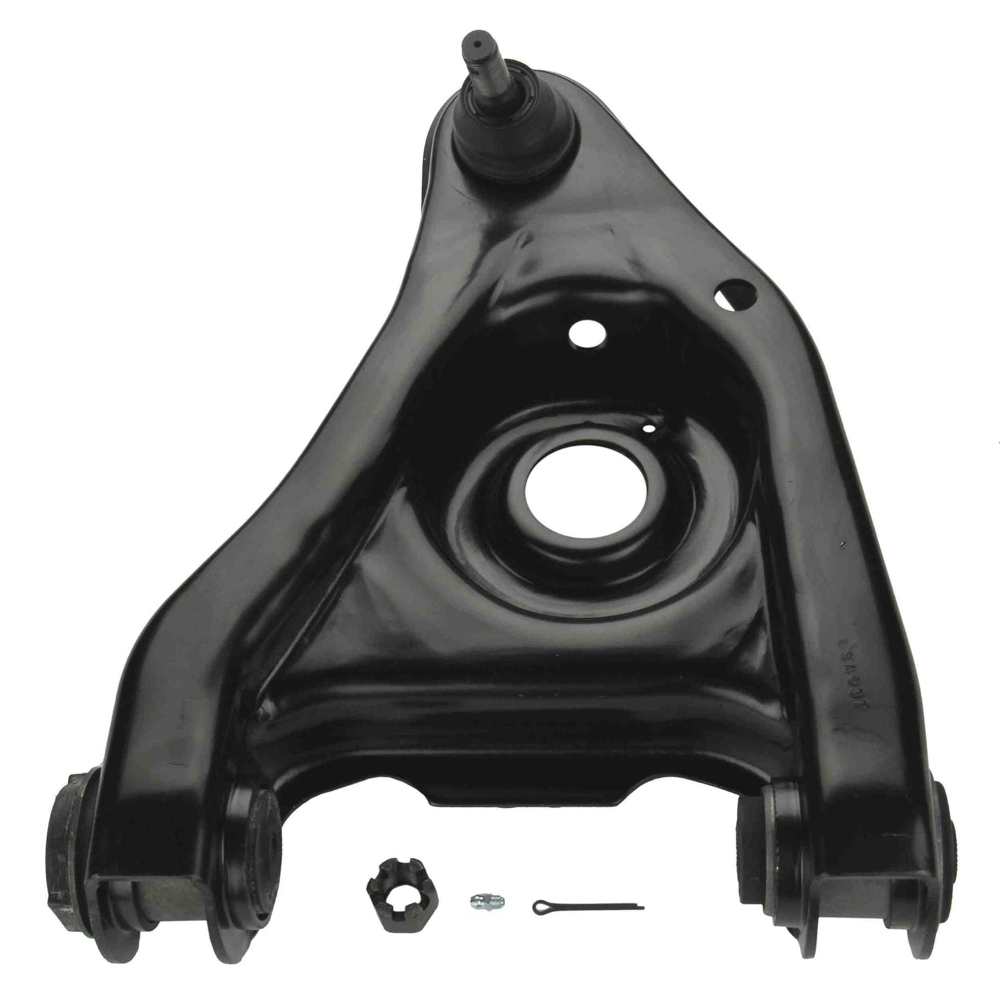 Moog Control Arm and Ball Joint Assembly:R-Series,Steel,Black,Ford