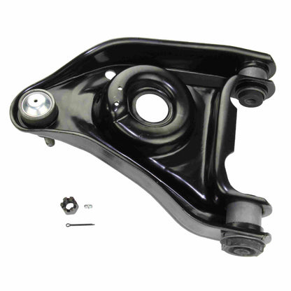 Moog Control Arm and Ball Joint Assembly:R-Series,Steel,Black,Ford