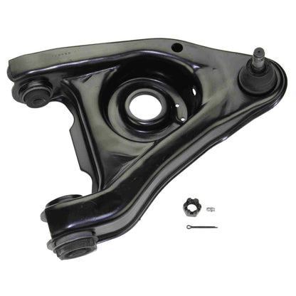 Moog Control Arm and Ball Joint Assembly:R-Series,Steel,Black,Ford
