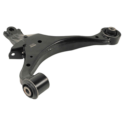 Moog Control Arm:Front Lower, Driver Side, Steel, Black