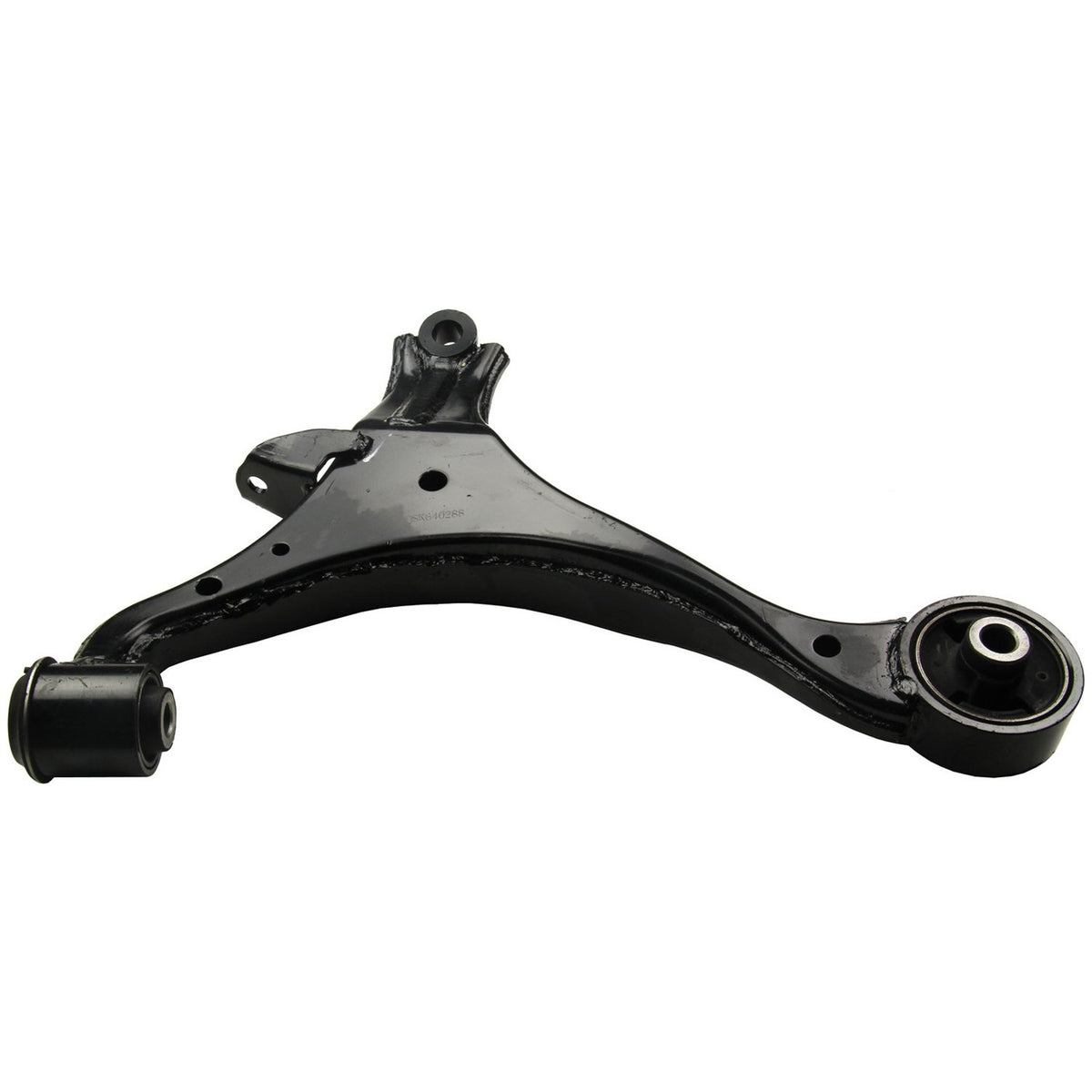 Moog Control Arm:Front Lower, Driver Side, Steel, Black
