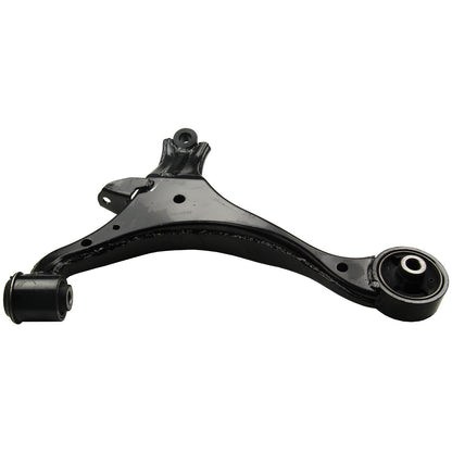 Moog Control Arm:Front Lower, Driver Side, Steel, Black