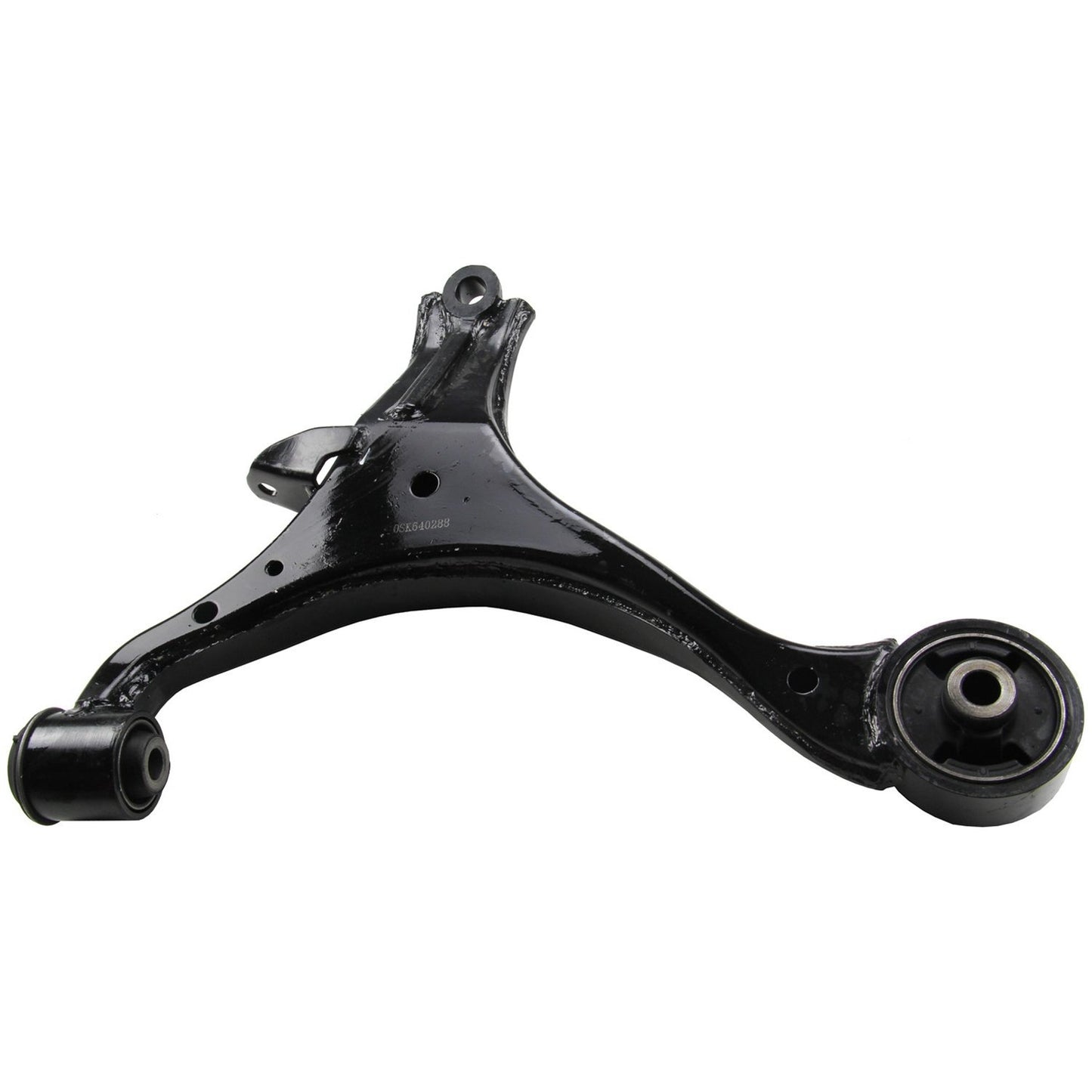 Moog Control Arm:Front Lower, Driver Side, Steel, Black
