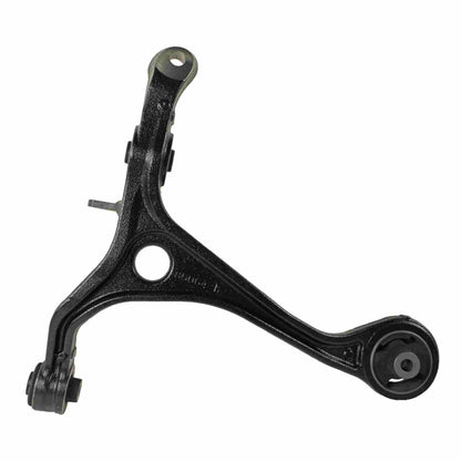 Moog Control Arm:Front Lower, Passenger Side, Steel, Black
