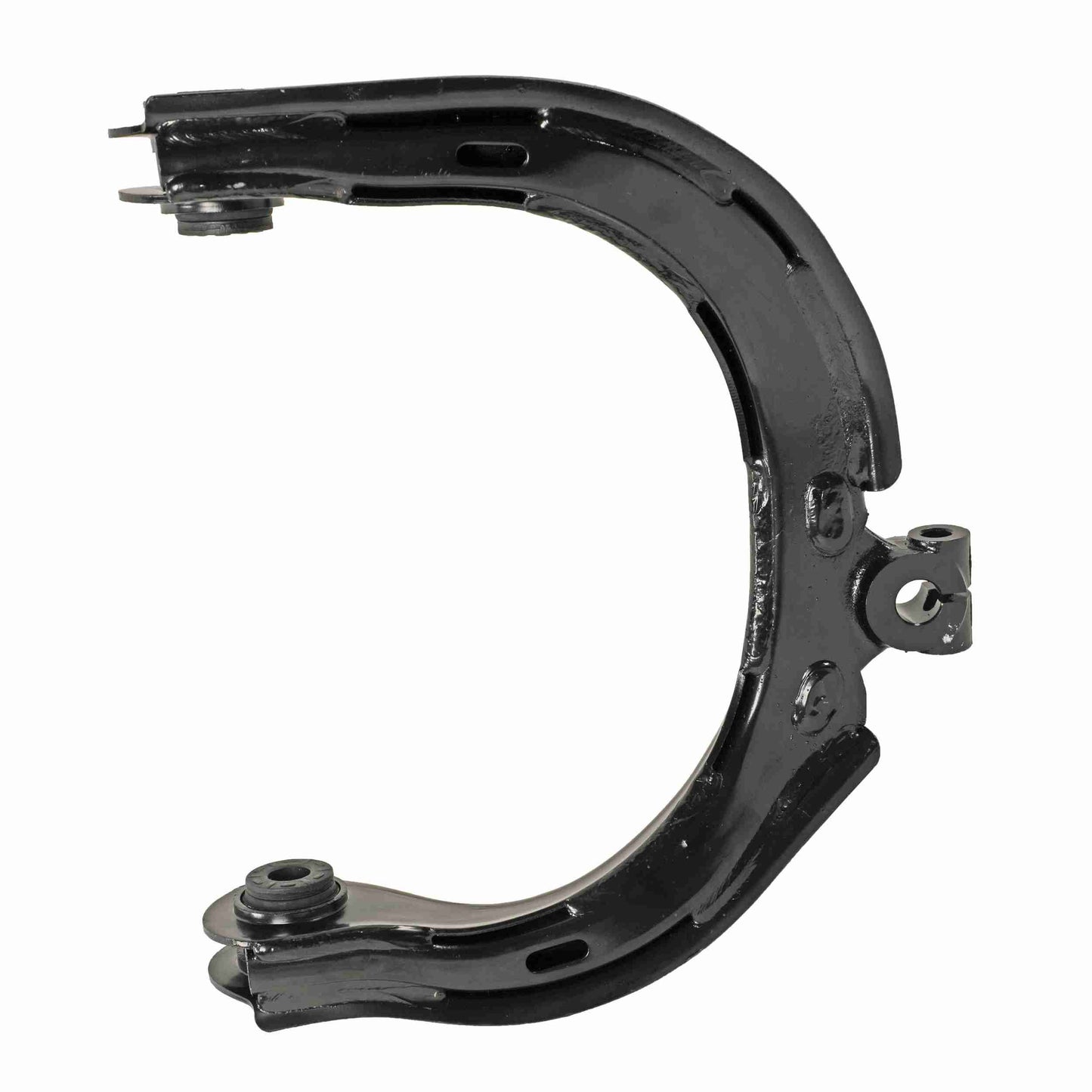 Moog Control Arm:Front Upper, Driver Side, Steel, Black, Buick, Chevy, Gmc