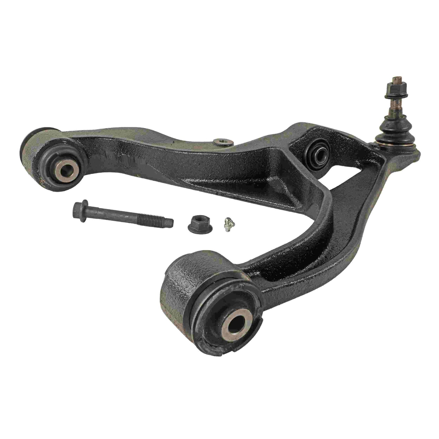 Moog Control Arm and Ball Joint Assembly:Steel, Black, Ball Joint, Dodge