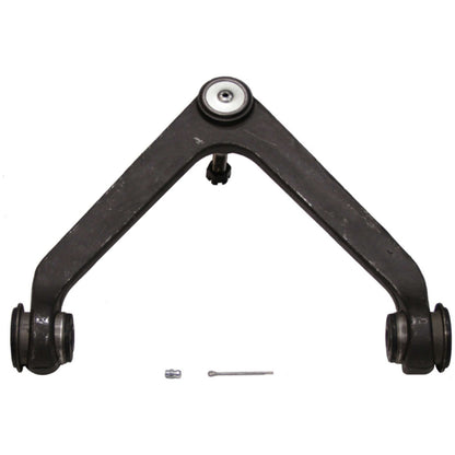 Moog Control Arm and Ball Joint Assembly:Passenger Side,Steel,Black
