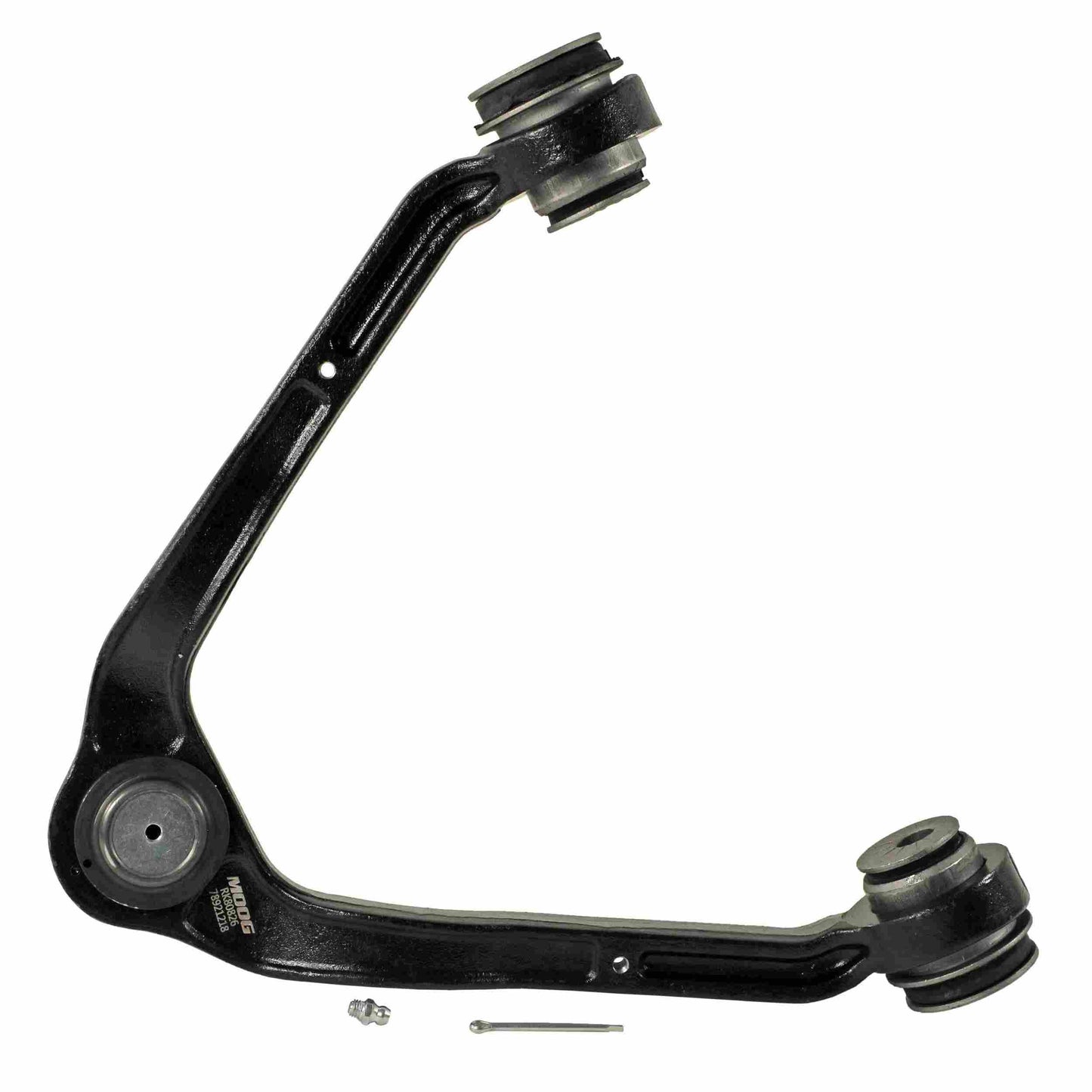 Moog Control Arm, Front Upper, Passenger Side, Steel, Black, Ford, Mazda, E