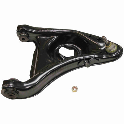 Moog Control Arm, Front Lower, Passenger Side, Steel, Black, Ford, Lincoln,