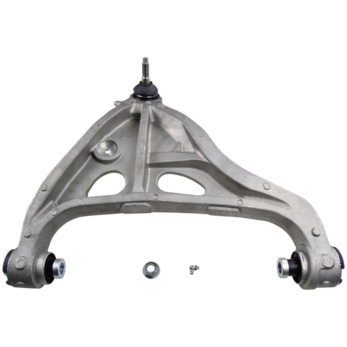 Moog Control Arm, Front Lower, Passenger Side, Steel, Black, Ford, Lincoln