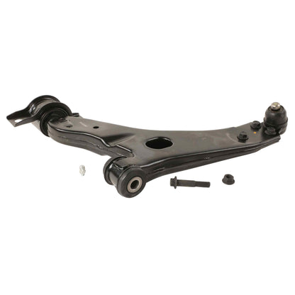 Moog Control Arm and Ball Joint Assembly:Front Lower,Steel,Black